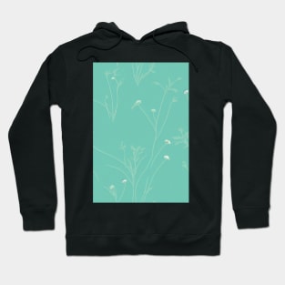 Beautiful Stylized Turquise Flowers, for all those who love nature #208 Hoodie